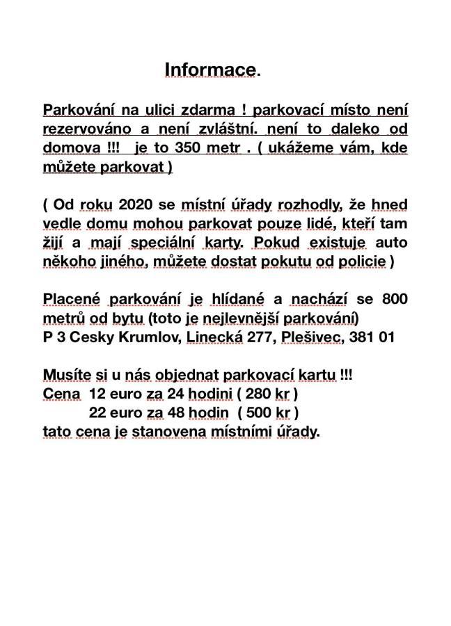 Apartmán Marilyn Cesky Krumlov Exterior foto